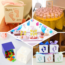 2 Inch Pink Footprint Candy Gift Boxes Baby Shower Party Favor 2 Pack