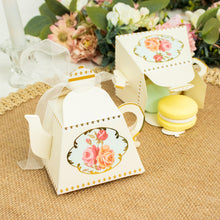 4 Inch Cardstock Paper Tea Pot Favor Boxes