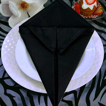 Elevate Your Table Decor with Black Cotton Napkins
