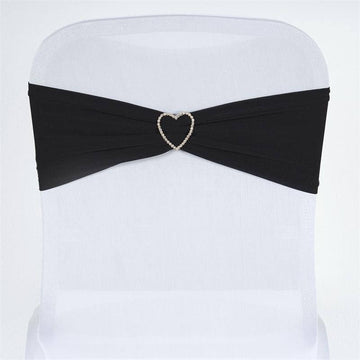 Elevate Your Event with Black Spandex Chair Sashes