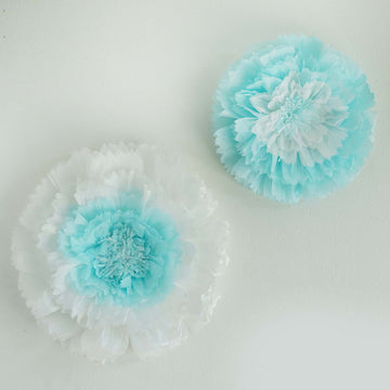 Add a Touch of Elegance with Blue Carnation 3D Wall Flowers