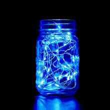 90inch Blue Starry Bright 20 LED String Lights, Battery Operated Micro Fairy Lights#whtbkgd