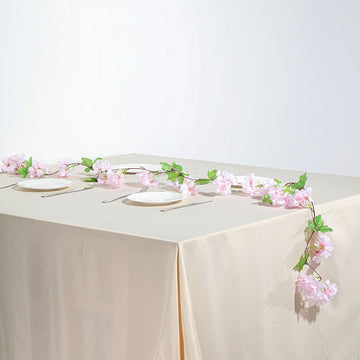 Add Elegance to Your Décor with Blush Artificial Cherry Blossom Flower Garland