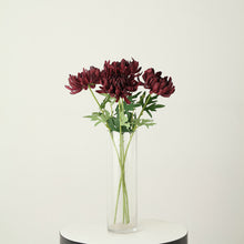 Artificial Silk Chrysanthemum Bouquet Flowers Burgundy 27 Inch 3 Stems