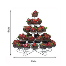 41 Nontoxic Metal 5 Tier Cupcake Holder Stand Dish Tower Tray 15 Inch