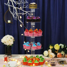 Acrylic Dessert Holder Display Cupcake Tower Stand 5 Tier Clear
