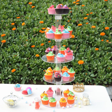 Clear Acrylic Cupcake Tower Stand - The Perfect Event Decor Accessory