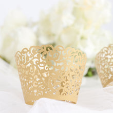 Lace Paper Cupcake Wrappers 25 Pack Gold