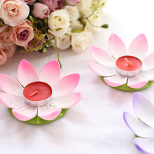 Floating Candle Lights With Water Lily Lotus Design