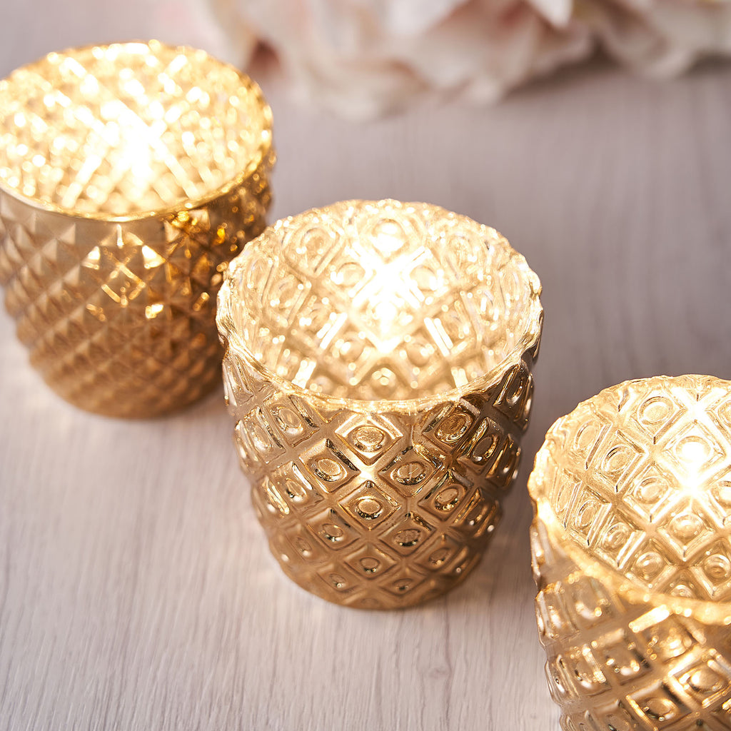 Buy 36 Gold Votive Candle Holders,Gold Mercury Glass Votives Elegant and  Romantic - Votive Candle Holders Decorative for Wedding, Party and Home  Decor 2.2 X 2.6 Online at desertcartINDIA