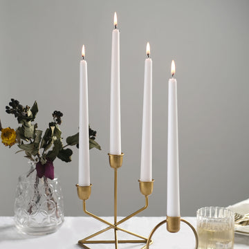 Enhance Your Event Decor with White Premium Wax Taper Candles