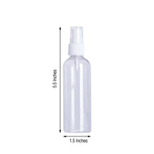 Mini Fine Mist Spray Bottles 4 Pack 4 oz Leak Proof Reusable Plastic