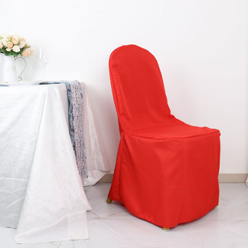 Unforgettable Events with the Red Polyester Banquet Chair Cover
