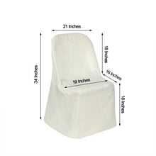 Polyester White Folding Chair Cover