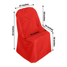 Red polyester folding chair cover