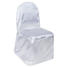 Glossy Reusable Elegant Banquet Satin White Chair Covers#whtbkgd