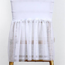 White Tutu Chair Cover Skirt With Stretch Spandex