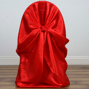 Red Universal Satin Chair Cover: A Versatile and Stylish Choice