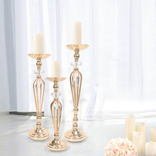 Gold Metal Pedestals For Crystal Ball Flower Bowls And Pillar Candle Holders