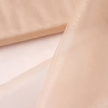 Create Unforgettable Wedding Decor with Nude Sheer Chiffon Fabric