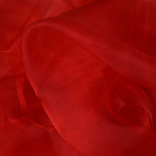 54inch x 10yard | Red Solid Sheer Chiffon Fabric Bolt, DIY Voile Drapery Fabric