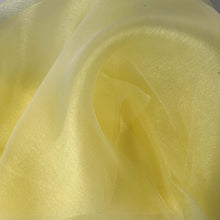 54inch x 10 Yards  | Yellow Solid Sheer Chiffon Fabric Bolt, DIY Voile Drapery Fabric