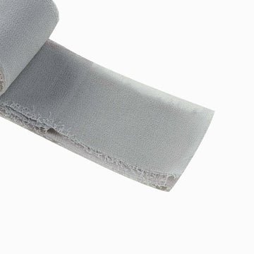 Versatile Silver Ribbon Roll for Wedding Invitations and Gift Wrapping