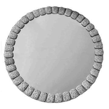 Unleash the Glamour of Silver Glitter Charger Plates