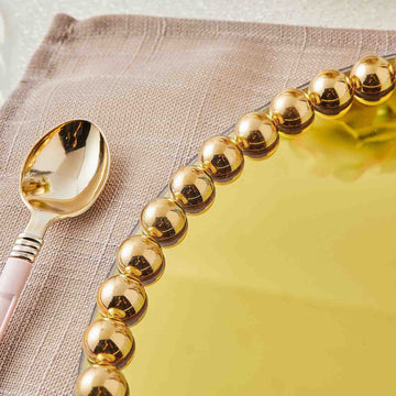 Create a Luxurious Atmosphere with Gold Mirror Glass Charger Plates