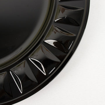 Enhance Your Table Setting with Black Disposable Charger Plates