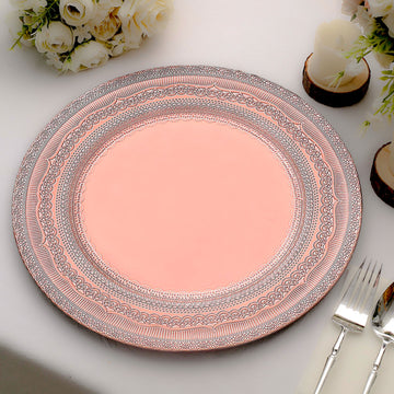 Versatile and Durable Rose Gold Charger Plates for Any Occasion