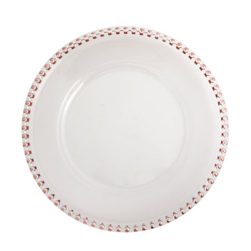 Create a Memorable Table Setting with Clear Beaded Rim Plates