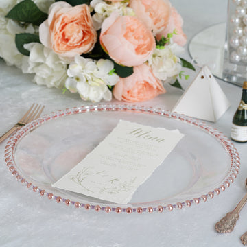Enhance Your Table Setting with Rose Gold Acrylic Charger Plates