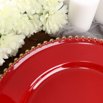 Create a Distinct and Artisan Appeal with Beaded Charger Plates