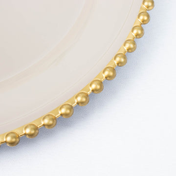 Create a Memorable Dining Experience with Our Beaded Charger Plates