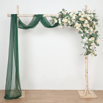 Experience the Beauty and Versatility of the Hunter Emerald Green Sheer Organza Fabric