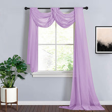 Lavender Lilac Sheer Organza Wedding Arch Draping Fabric, Long Curtain Backdrop Window Scarf 18ft