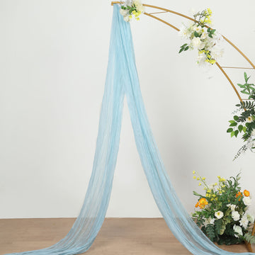 Versatile Blue Gauze Cheesecloth Fabric for Event Decor