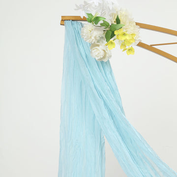 Create a Romantic Ambiance with Blue Gauze Cheesecloth Drapery Fabric