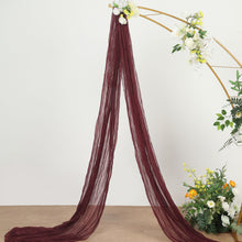 Gauze Cheesecloth Fabric 20 Feet Burgundy Window Drapes