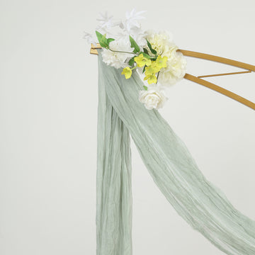 Create a Boho Ambiance with Sage Green Gauze Cheesecloth Curtain Panel