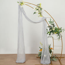 Silver Cheesecloth Window Drapes 20 Feet Gauze Fabric