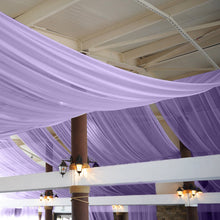 Premium Lavender Lilac Chiffon Drape Curtain, Backdrop Panel Ceiling Decoration Rod Pocket 5ftx14ft
