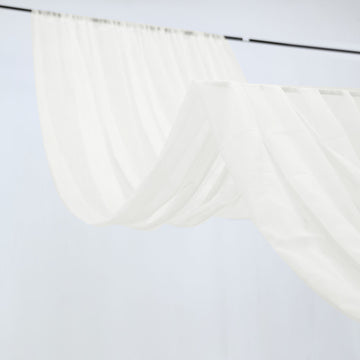 Create a Dreamy Atmosphere with Ivory Sheer Ceiling Drape Curtain Panels