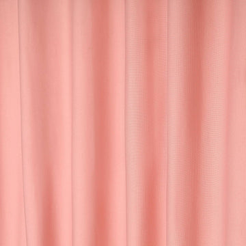 Dusty Rose Scuba Polyester Curtain Panels for Versatile Event Decorations