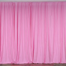 2 Pack Pink Scuba Polyester Curtain Panel Inherently Flame Resistant Backdrops
