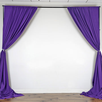 Create Unforgettable Moments with Purple Scuba Polyester Curtains