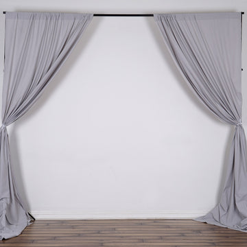 Create a Mesmerizing Atmosphere with Silver Scuba Polyester Curtain Panel