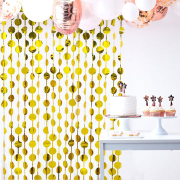 Add Shine and Sparkle with the Decorative Gold Foil Curtain