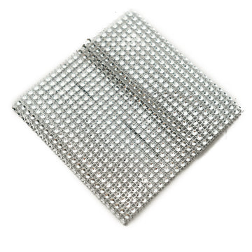 Enhance Your Home Décor with Silver Rhinestone Mesh Backdrop Curtain Bands